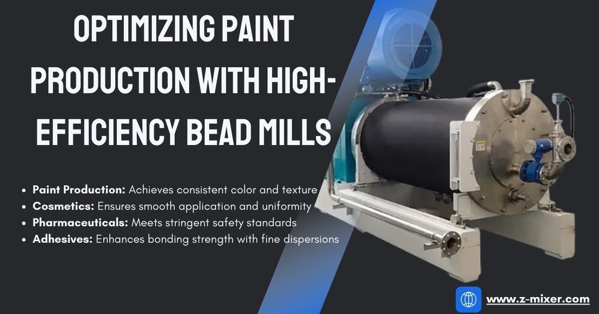 Optimizing Paint Production with High-Efficiency Bead Mills